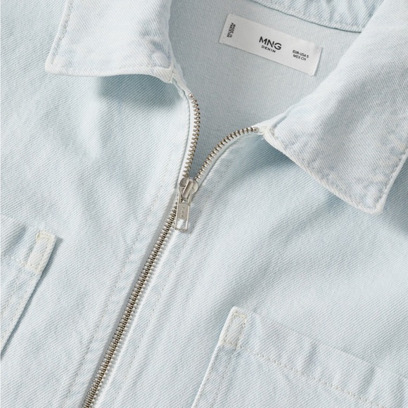 Mango Soft Blue Jean Jacket - Picture 6 of 6